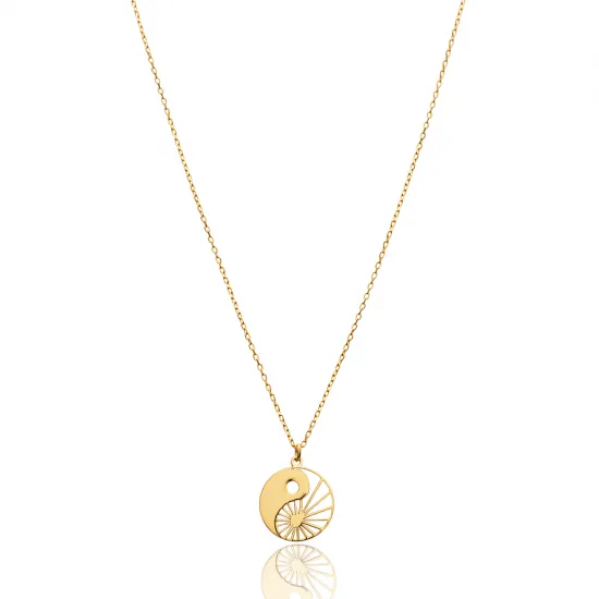 Yin Yang Necklace Turkish Handmade 925 Silver | 925 Sterling Silver Wholesale | Sade Silver Yin Yang Necklace Turkish Handmade 925 Silver - Sade 925 Silver Jewelry