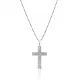 Gold Filigree Cross 925 Silver Necklace | 925 Sterling Silver Wholesale | Sade Silver Gold Filigree Cross 925 Silver Necklace - Sade 925 Silver Jewelry