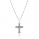 Gold Celtic Cross 925 Sterling Silver Necklace | 925 Sterling Silver Wholesale | Sade Silver Gold Celtic Cross 925 Sterling Silver Necklace - Sade 925 Silver Jewelry