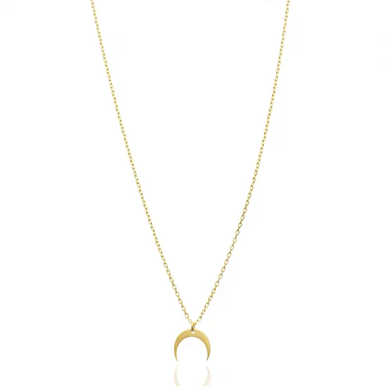 Wholesale 925 Silver Moon Necklace | 925 Sterling Silver Wholesale | Sade Silver Wholesale 925 Silver Moon Necklace - Sade 925 Silver Jewelry
