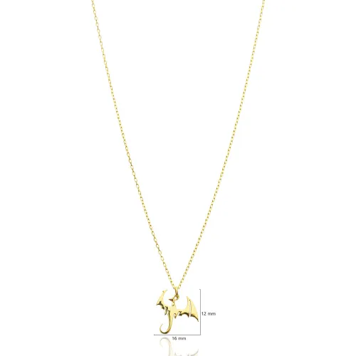 925 Silver Dragon Charm Necklace 925 Silver Dragon Charm Necklace