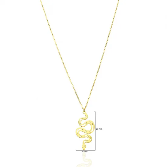 Wholesale 925 Silver Snake Pendant Necklace | 925 Sterling Silver Wholesale | Sade Silver Wholesale 925 Silver Snake Pendant Necklace - Sade 925 Silver Jewelry