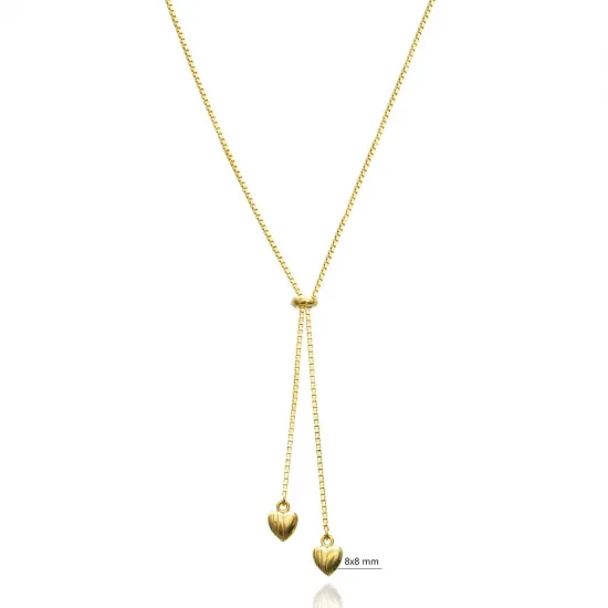 Heart Lariat Turkish 925 Silver Necklace | 925 Sterling Silver Wholesale | Sade Silver Heart Lariat Turkish 925 Silver Necklace - Sade 925 Silver Jewelry