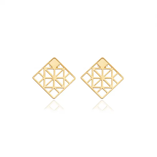 Wholesale Silver Geometric Stud Earrings | 925 Sterling Silver Wholesale | Sade Silver Wholesale Silver Geometric Stud Earrings - Sade 925 Silver Jewelry