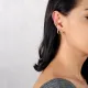 Plain Multiple 925 Cartilage Earrings | 925 Sterling Silver Wholesale | Sade Silver Plain Multiple 925 Cartilage Earrings - Sade 925 Silver Jewelry