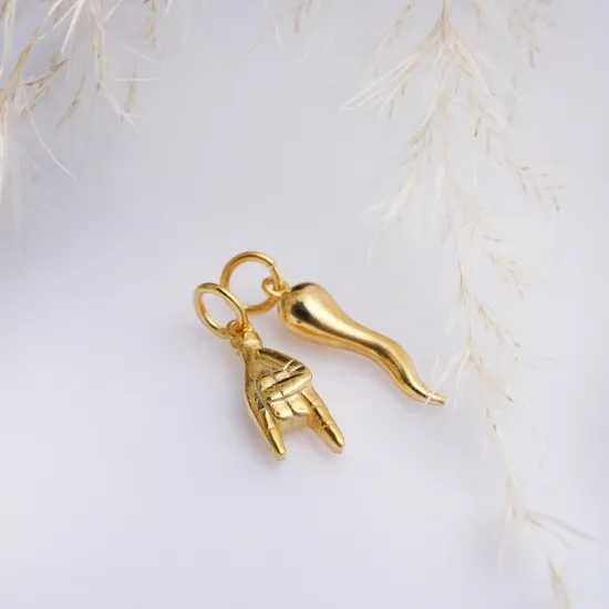 Plain Rock Symbol Silver Pendant Charm | 925 Sterling Silver Wholesale | Sade Silver Plain Rock Symbol Silver Pendant Charm - Sade 925 Silver Jewelry
