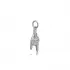 Plain Rock Symbol Silver Pendant Charm