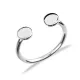 Round Shape Silver Adjustable Ring | 925 Sterling Silver Wholesale | Sade Silver Round Shape Silver Adjustable Ring - Sade 925 Silver Jewelry