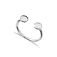 Round Shape Silver Adjustable Ring | 925 Sterling Silver Wholesale | Sade Silver Round Shape Silver Adjustable Ring - Sade 925 Silver Jewelry