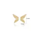 Plain Wings 925 Silver Stud Earrings | 925 Sterling Silver Wholesale | Sade Silver Plain Wings 925 Silver Stud Earrings - Sade 925 Silver Jewelry