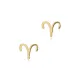 Aries Zodiac 925 Silver Stud Earrings | 925 Sterling Silver Wholesale | Sade Silver Aries Zodiac 925 Silver Stud Earrings - Sade 925 Silver Jewelry