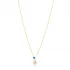 Drop Shape Evil Eye Design Silver Necklace
