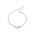 Elegant Chain Design Charm Silver Bracelet