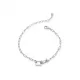Elegant Chain Design Charm Silver Bracelet | 925 Sterling Silver Wholesale | Sade Silver Elegant Chain Design Charm Silver Bracelet - Sade 925 Silver Jewelry