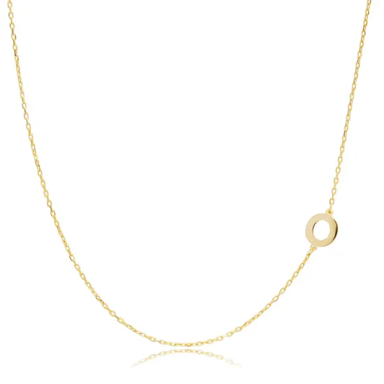 Plain Alphabet Letter 30 Forse Chain Wholesale Silver Necklace | 925 Sterling Silver Wholesale | Sade Silver Plain Alphabet Letter 30 Forse Chain Wholesale Silver Necklace - Sade 925 Silver Jewelry