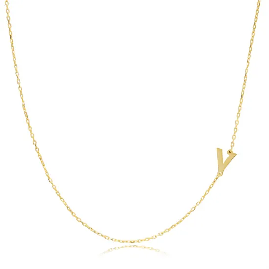 Plain Alphabet Letter 30 Forse Chain Wholesale Silver Necklace | 925 Sterling Silver Wholesale | Sade Silver Plain Alphabet Letter 30 Forse Chain Wholesale Silver Necklace - Sade 925 Silver Jewelry