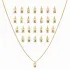 Letter Plain Tag Black Ink Silver Charm Necklace Pendant