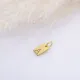 Plain Tag Letter Charm 925 Sterling Silver Pendant | 925 Sterling Silver Wholesale | Sade Silver Plain Tag Letter Charm 925 Sterling Silver Pendant - Sade 925 Silver Jewelry