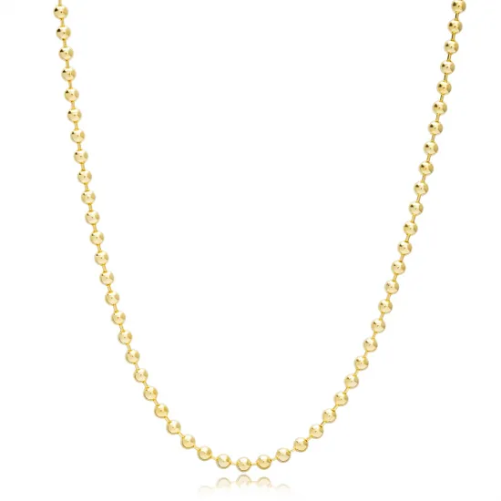 37 cm 3 mm Ball 925 Silver Chain | 925 Sterling Silver Wholesale | Sade Silver 37 cm 3 mm Ball 925 Silver Chain - Sade 925 Silver Jewelry